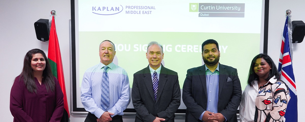 Image for Curtin University Dubai announces partnership with Kaplan Professional Middle East