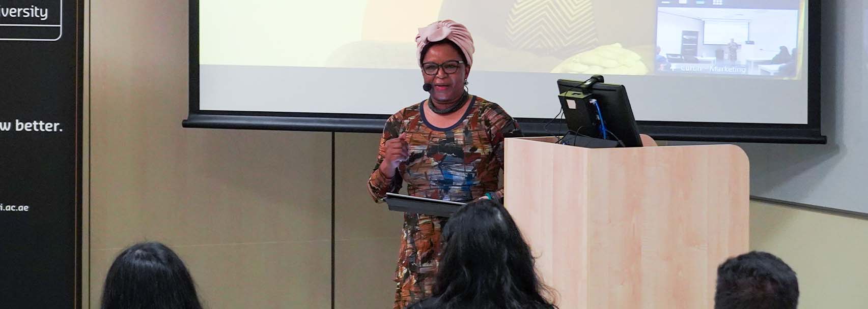 Image for Chairperson of IDC speaks at Curtin Dubai