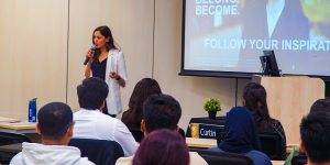 Marriott International visits Curtin Dubai to introduce the Voyage Program
